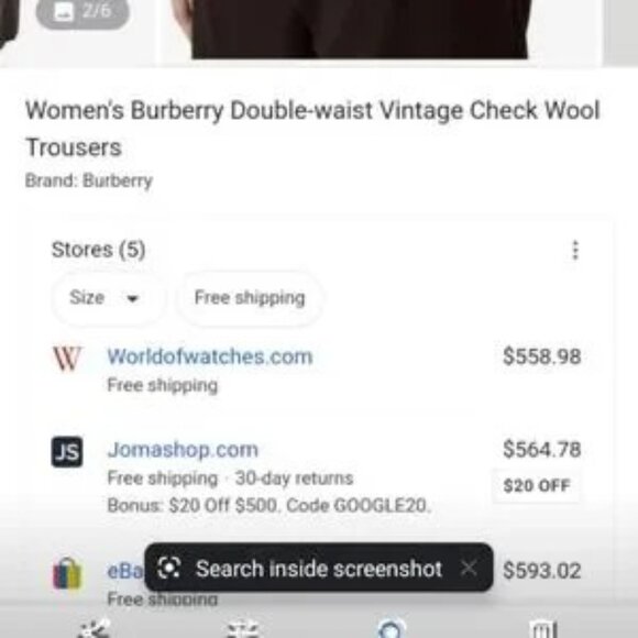 Burberry trousers ,*brand new tags still intact* - Picture 11 of 12